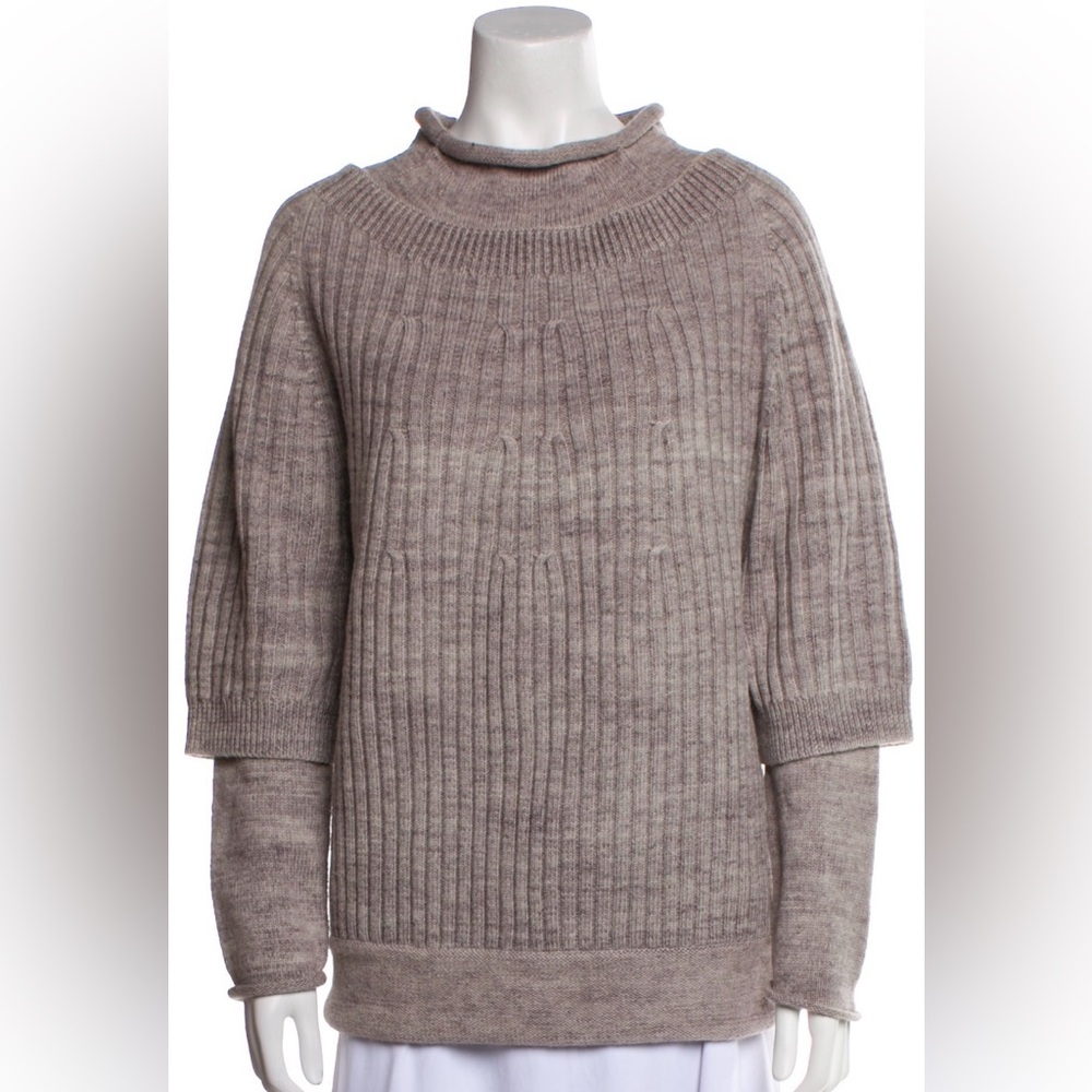 Derek Lam Wool Mock Neck Sweater